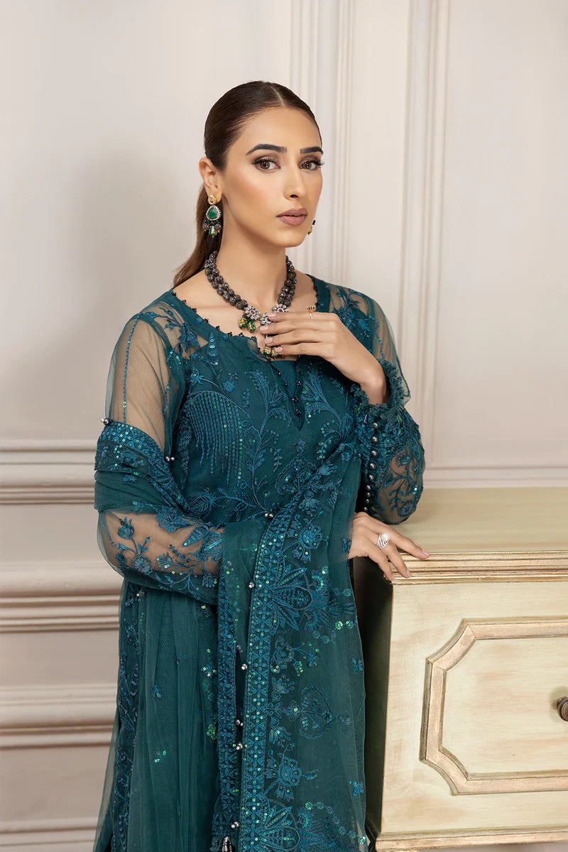 Farasha-Unstitched-2-Piece-Embroidered-Net-Suit-Chloe-Luxury-Collection