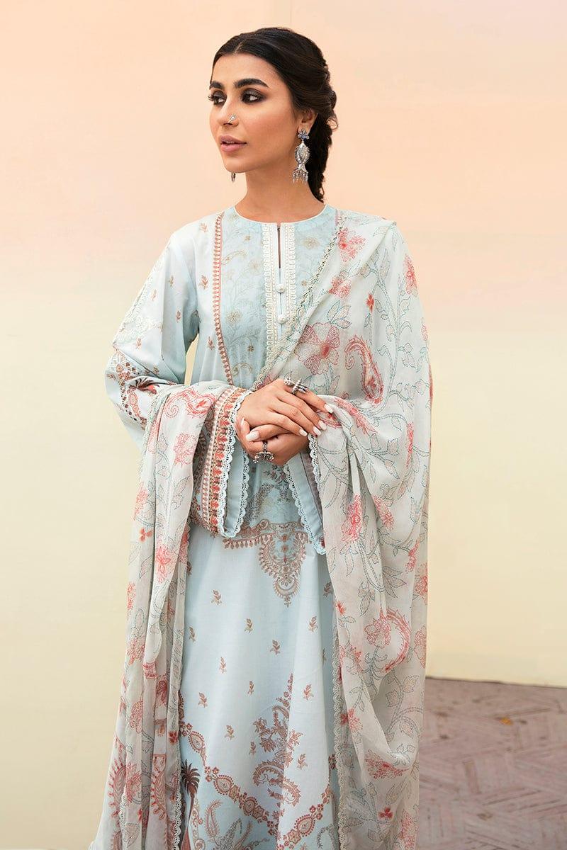 Cross-Stitch-Unstitched-3-Piece-Embroidered-Lawn-Suit-CS23PL-D-22-Misty-Blue-Eid-Collection