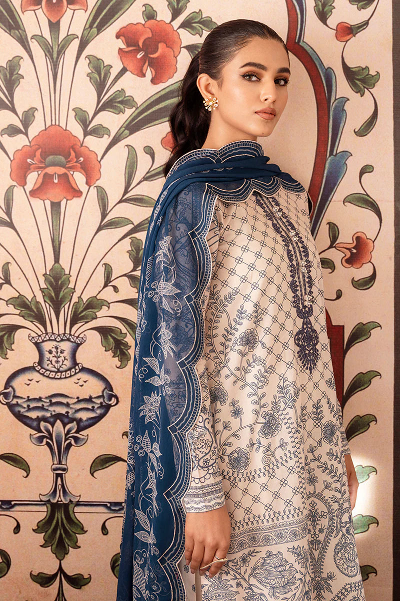 Cross-Stitch-Unstitched-3-Piece-Embroidered-Lawn-Suit-CS23PL-D-23-Prime-illusion-Eid-Collection