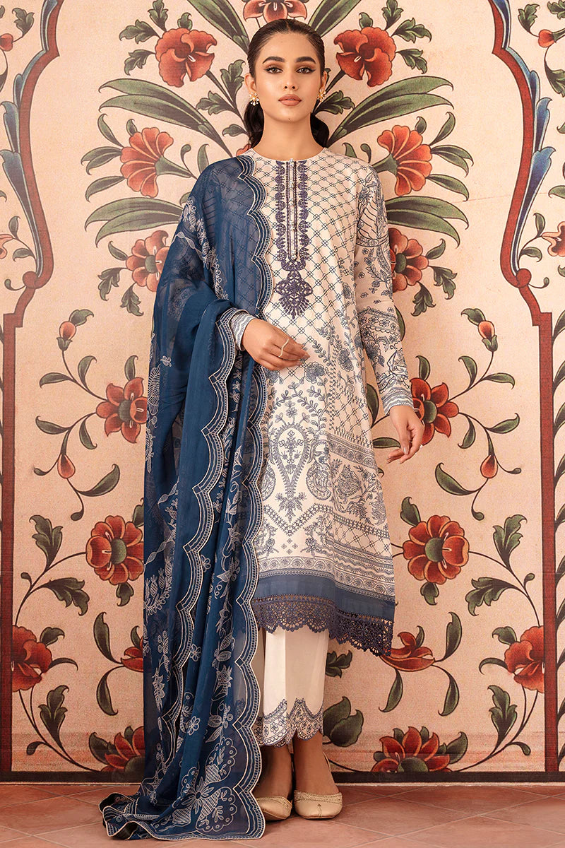 Cross-Stitch-Unstitched-3-Piece-Embroidered-Lawn-Suit-CS23PL-D-23-Prime-illusion-Eid-Collection