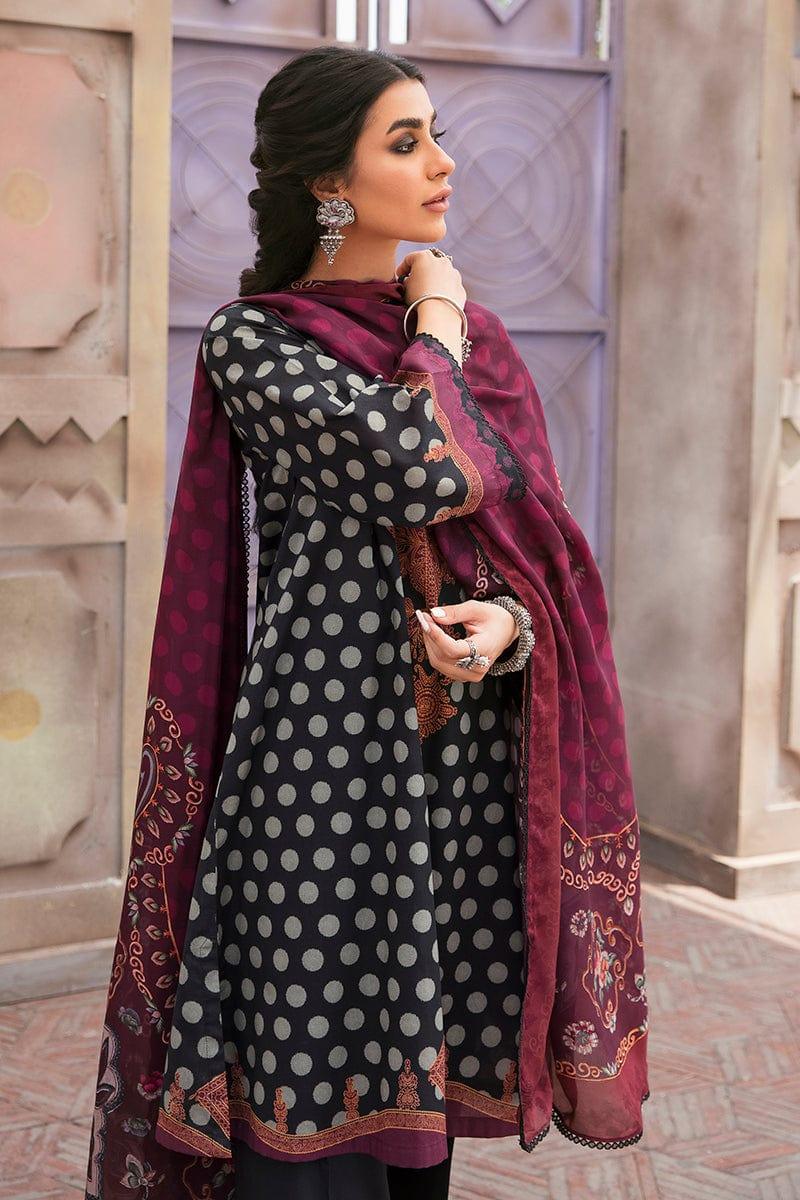 Cross-Stitch-Unstitched-3-Piece-Embroidered-Lawn-Suit-CS23PL-D-25-Sable-Twine-EidCollection