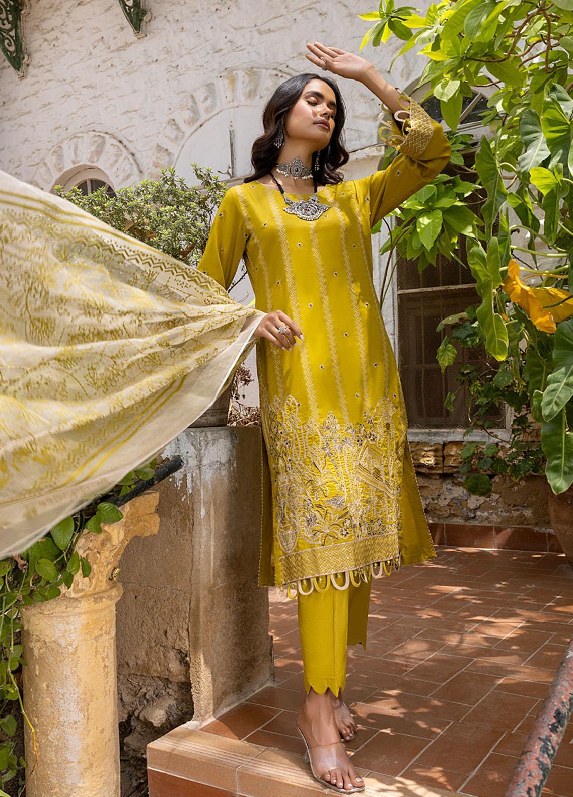Kalyan By ZS Textiles Unstitched 3 Piece Embroidered Lawn Suit ZS23K D3 - Summer Collection Brand Mafia by Zonash