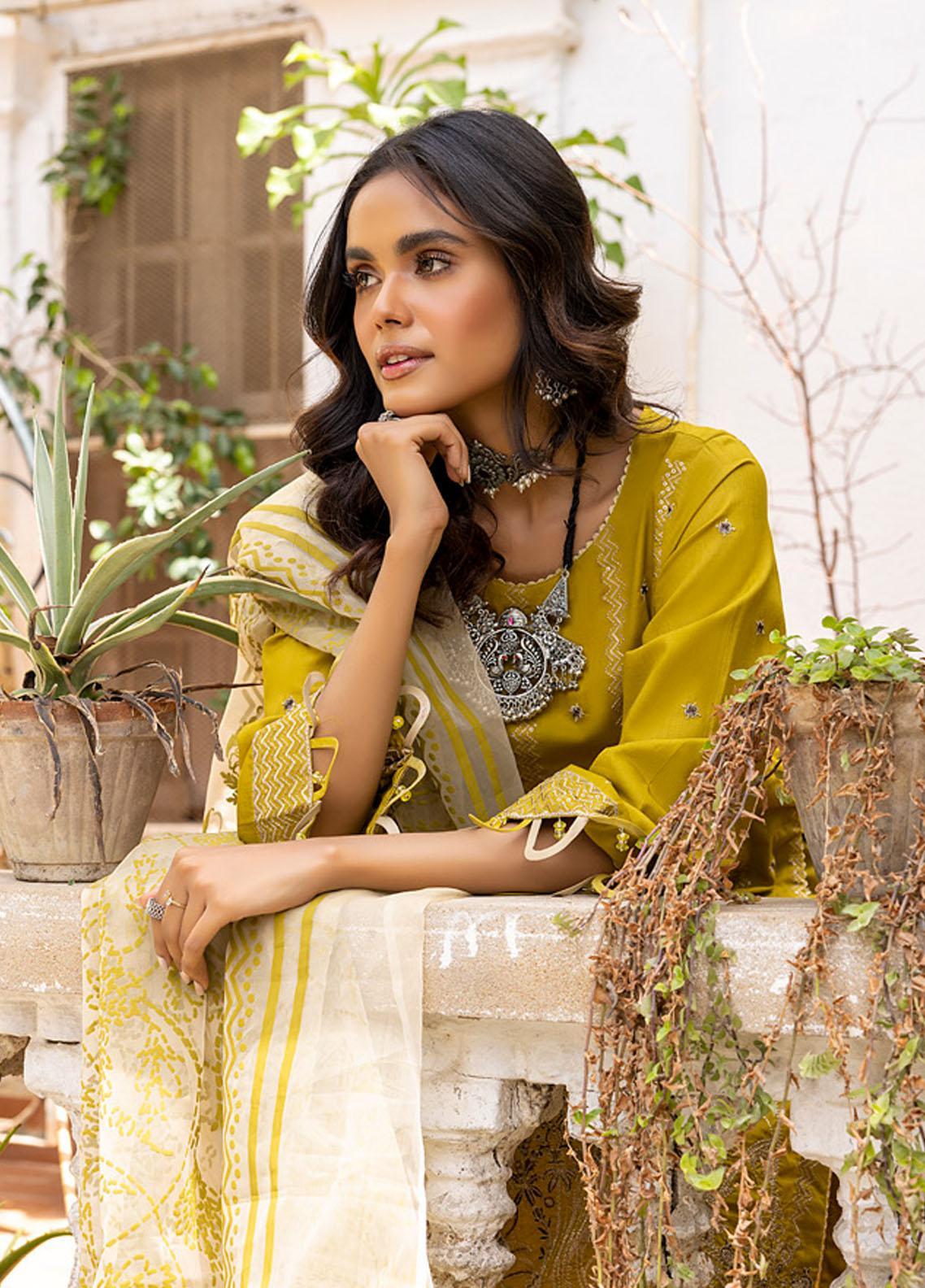 Kalyan By ZS Textiles Unstitched 3 Piece Embroidered Lawn Suit ZS23K D3 - Summer Collection Brand Mafia by Zonash