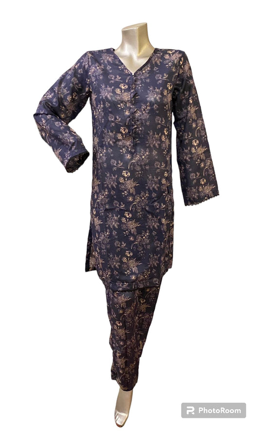 Khaadi Pret - Straight Shirts with Trousers - 2pc Suit ๐บ KP-02 Brand Mafia by Zonash