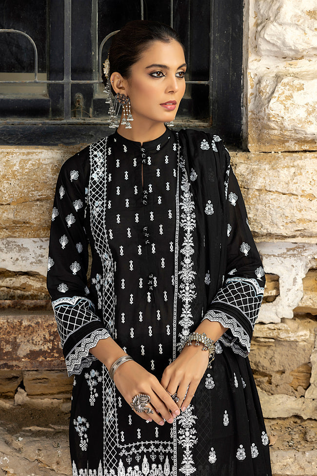 Luckhnowi By Lakhany Unstitched Piece Embroidered Lawn Suit - Premium Collection