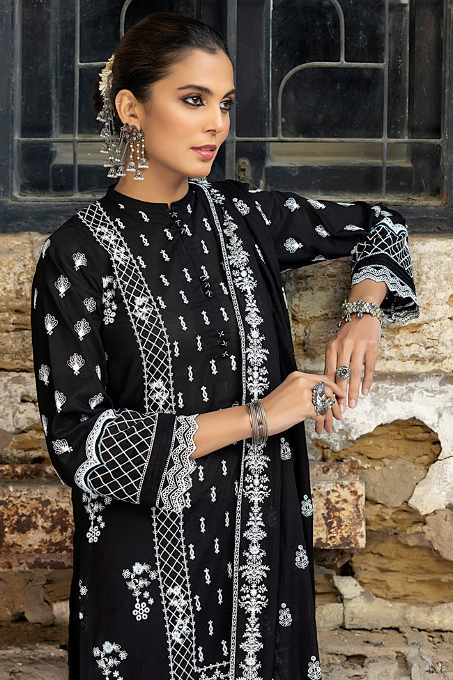 Luckhnowi By Lakhany Unstitched Piece Embroidered Lawn Suit - Premium Collection