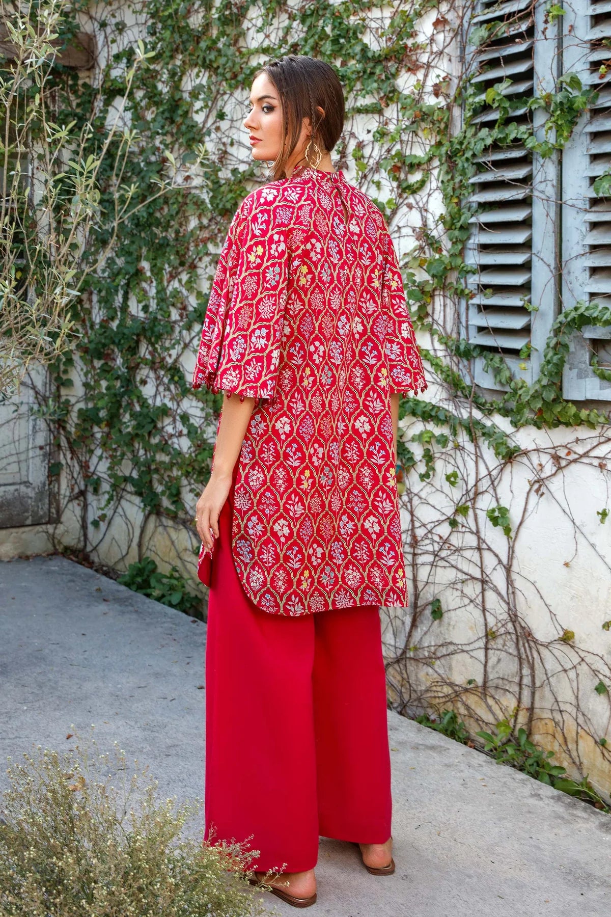 MARIA B – MBasics Unstitched Suit | Maroon MB-US23-03-B Brand Mafia by Zonash