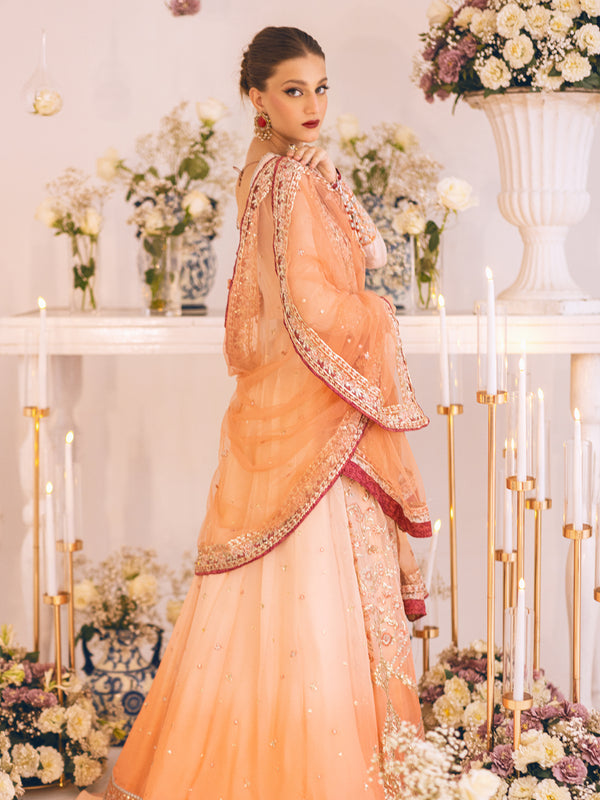 ROHEENAZ Luxury Kalidaar Unstitched 4Pc Chiffon Suit - RUNCH230101- Luxury Chiffon Collection 2023 Brand Mafia by Zonash