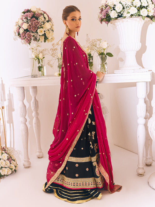 ROHEENAZ Luxury Kalidaar Unstitched 4Pc Chiffon Suit - RUNCH230102- Luxury Chiffon Collection 2023 Brand Mafia by Zonash