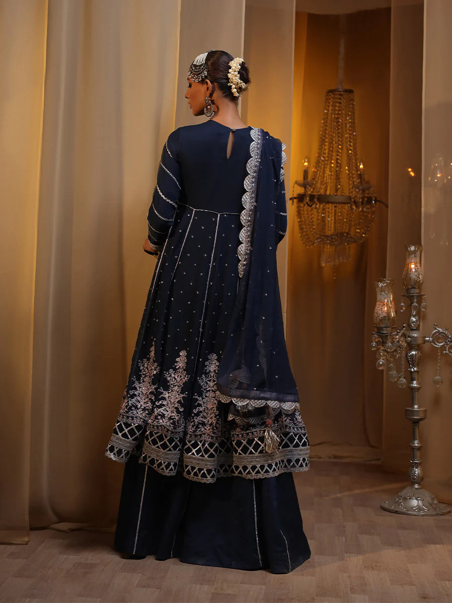 Salitex by Nora Unstitched 3 Piece Embroidered Chiffon Suit - Zingali - Luxury Collection