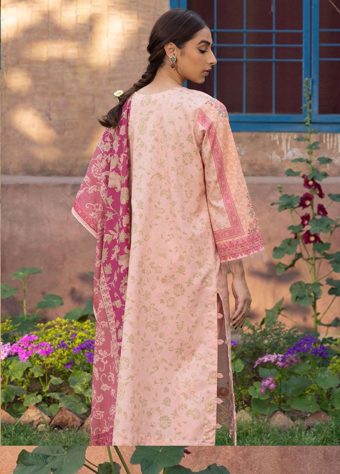 Aabyaan Embroidered Lawn Suits Unstitched 3 Piece ABY23P AP-09 Hanna - Summer Collection Brand Mafia by Zonash