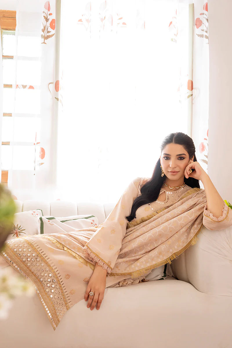 Cross Stitch Embroidered Lawn Suits Unstitched 3 Piece CS23EL 07 - Eid Collection Brand Mafia by Zonash