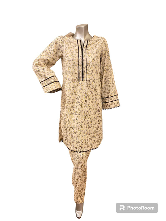 Khaadi Pret - Straight Shirts with Trousers - 2pc Suit ๐บ KP-06 Brand Mafia by Zonash