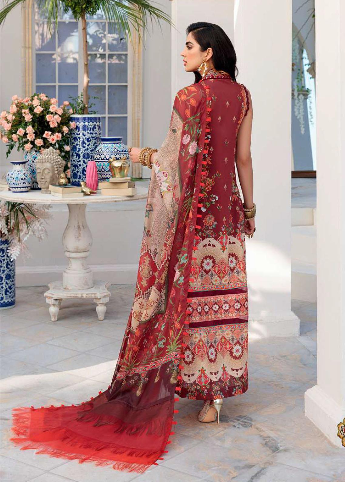 Noor By Sadia Asad Embroidered Lawn Suits Unstitched 3 Piece Chikankari Lawn SA22CK D12-B - Luxury Collection Brand Mafia by Zonash