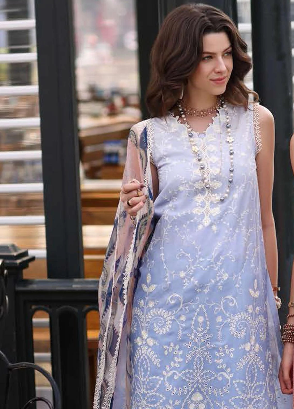 Noor by Saadia Asad Embroidered Lawn Suits Unstitched 3 Piece NSA23P D1-A - Luxury Collection Brand Mafia by Zonash