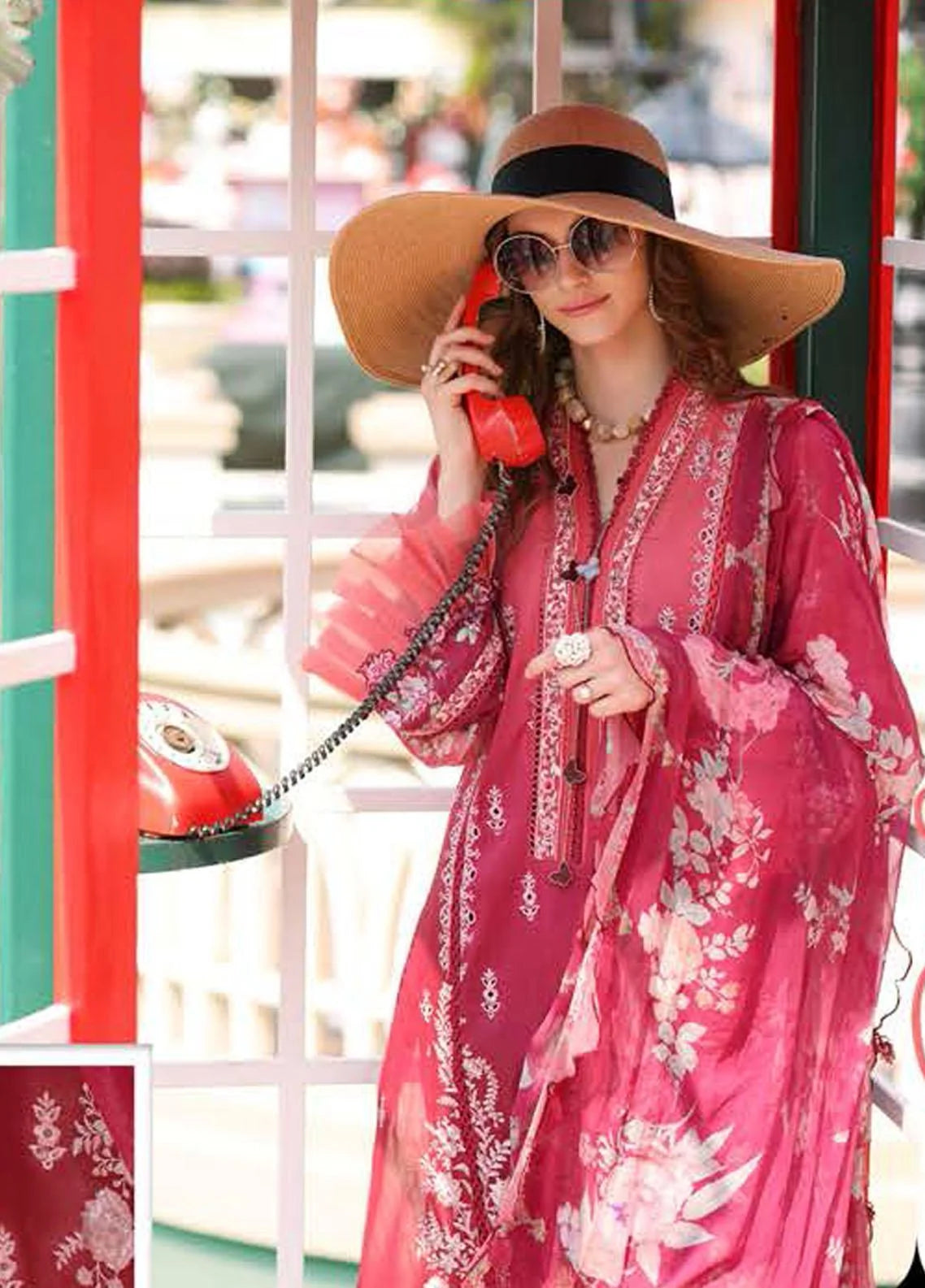 Noor by Saadia Asad Embroidered Lawn Suits Unstitched 3 Piece NSA23P D8-A - Luxury Collection Brand Mafia by Zonash