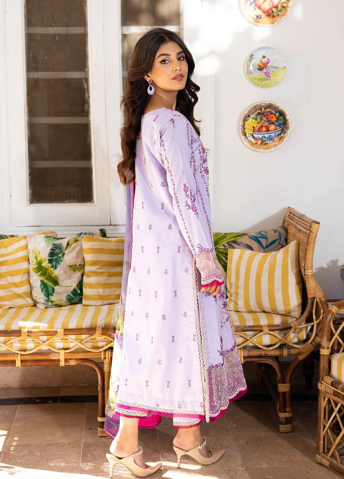 Roheenaz Embroidered Lawn Suits Unstitched 3 Piece 05-A Pernian - Summer Collection Brand Mafia by Zonash