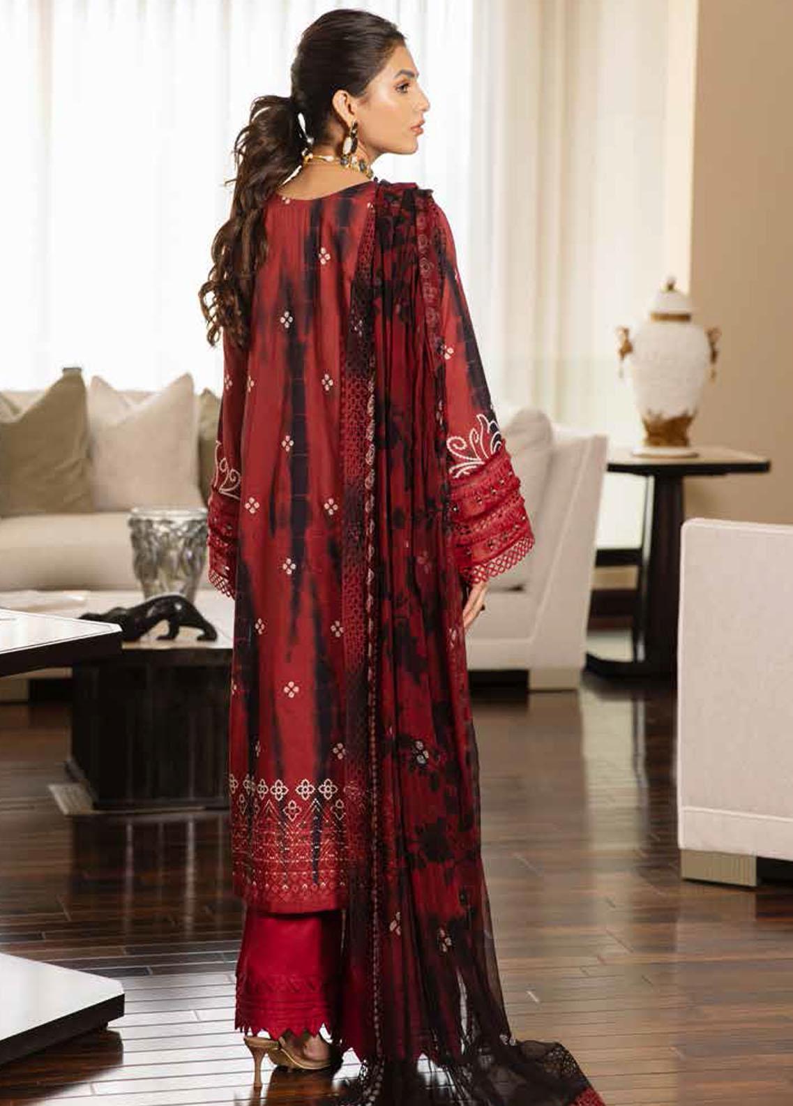 Signature Prints By Nureh Printed Lawn Suits Unstitched 3 Piece NU23L SP-50 - Summer Collection Brand Mafia by Zonash