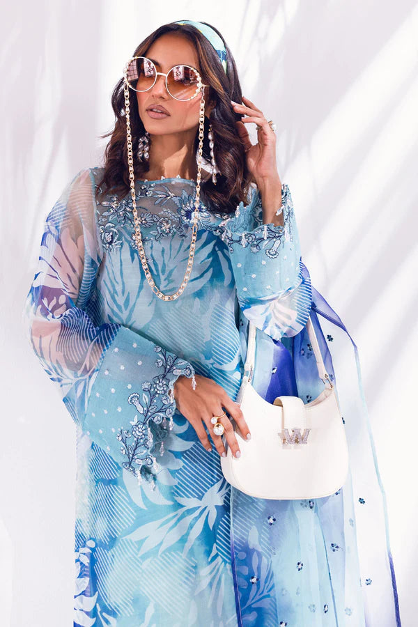 Ballerina By Nureh Unstitched 4 Piece Embroidered Organza Suit NU24BL NU2 132 Cosmos - Festive Collection Brand Mafia by Zonash