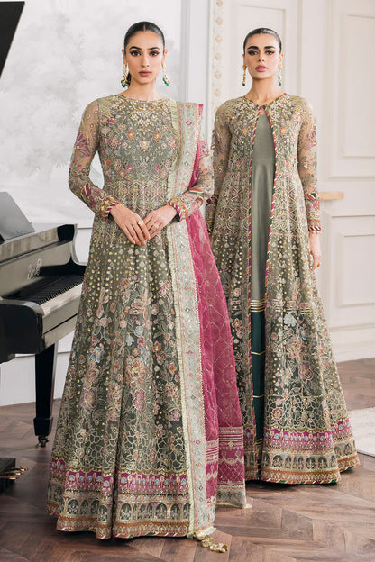 Baroque Chantelle Unstitched 3 Piece Embroidered Net Suit - BQU-CH12-D02 - Luxury Wedding Collection - Brand Mafia by Zonash
