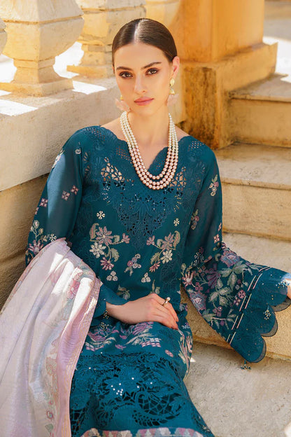 Baroque Unstitched 3 Piece Embroidered Swiss Lawn Suit BQ24SL D-02 - Summer Collection Brand Mafia by Zonash