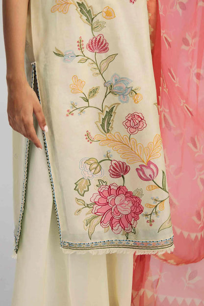 Coco by Zara Shahjahan Unstitched 3 Piece Embroidered Lawn Suit CZS23S 7A - Summer Collection Brand Mafia by Zonash