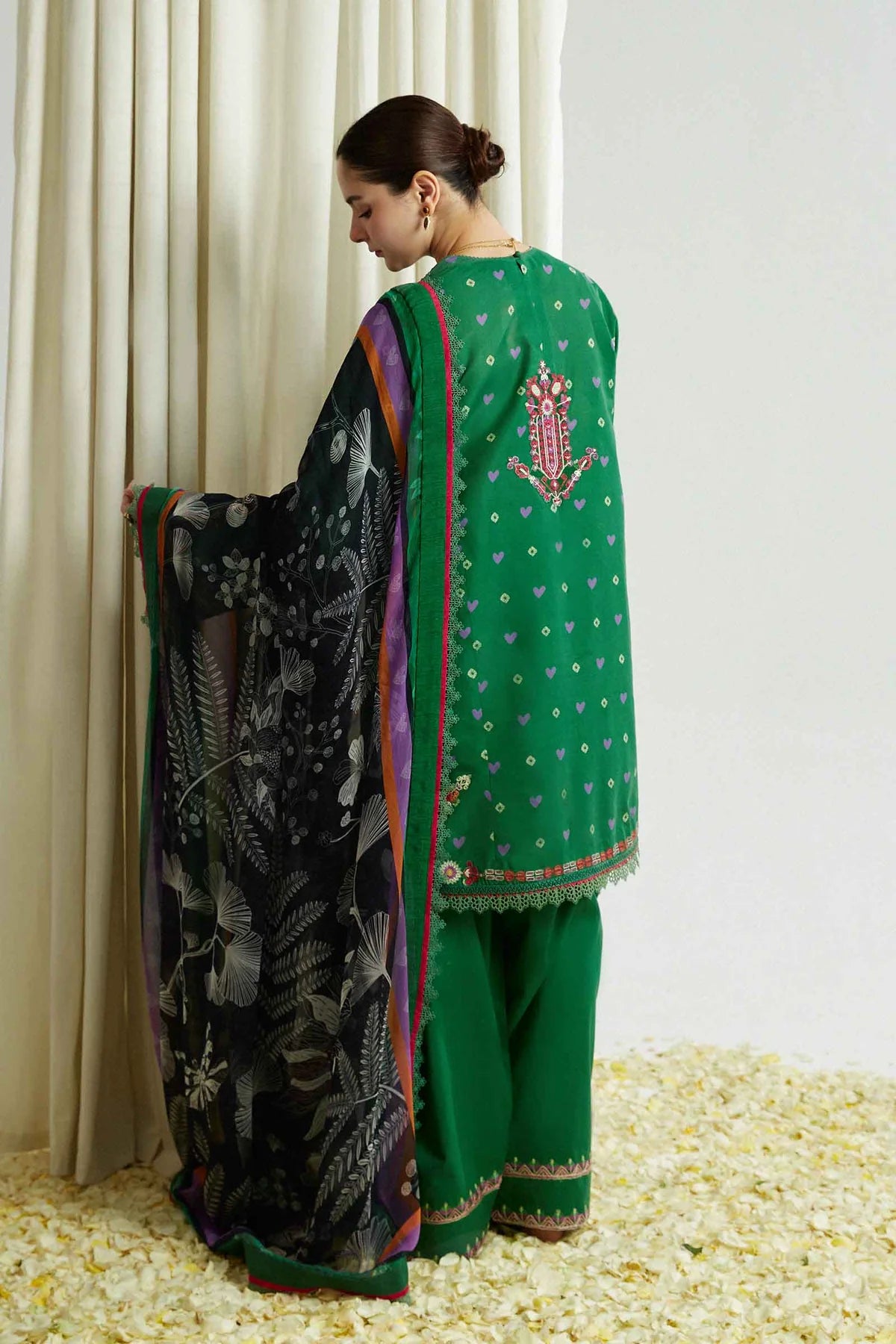 Coco by Zara Shahjahan Unstitched 3 Piece Embroidered Lawn Suit CZS23SL 5B - Summer Collection Brand Mafia by Zonash