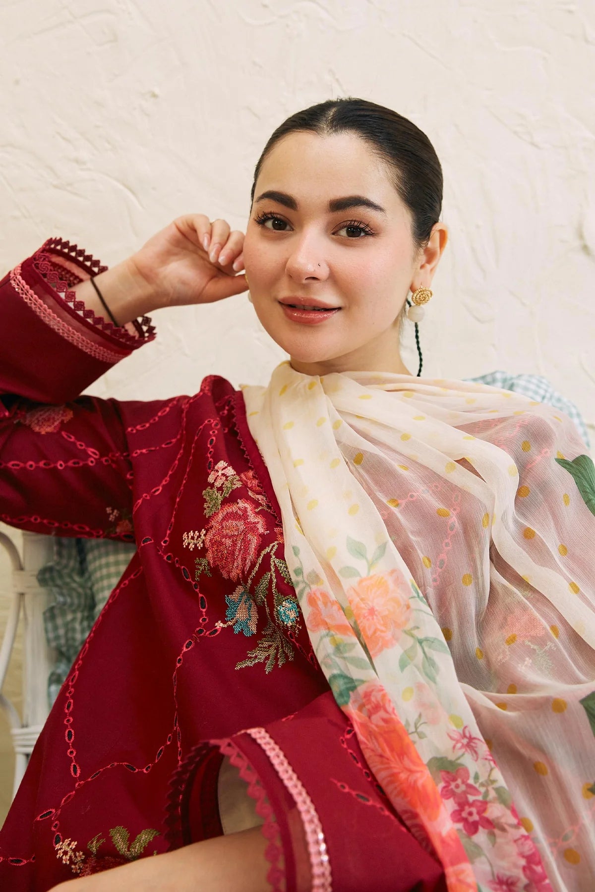 Coco by Zara Shahjahan Unstitched 3 Piece Embroidered Lawn Suit CZS24L D-10B Ruhi - Summer Collection - Brand Mafia by Zonash