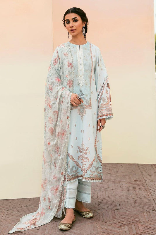 Cross-Stitch-Unstitched-3-Piece-Embroidered-Lawn-Suit-CS23PL-D-22-Misty-Blue-Eid-Collection