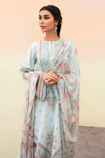 Cross-Stitch-Unstitched-3-Piece-Embroidered-Lawn-Suit-CS23PL-D-22-Misty-Blue-Eid-Collection