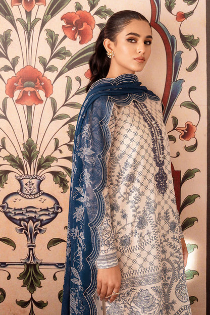 Cross-Stitch-Unstitched-3-Piece-Embroidered-Lawn-Suit-CS23PL-D-23-Prime-illusion-Eid-Collection