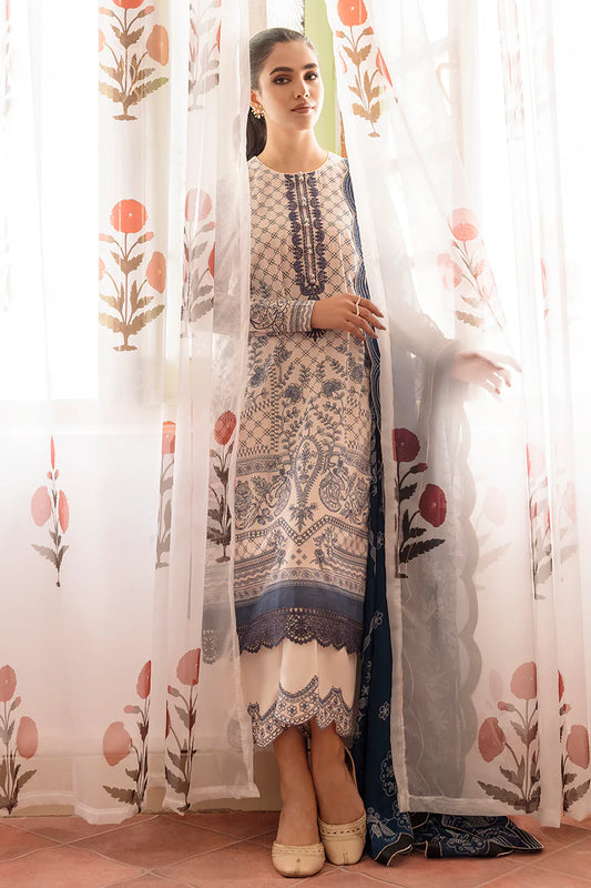 Cross-Stitch-Unstitched-3-Piece-Embroidered-Lawn-Suit-CS23PL-D-23-Prime-illusion-Eid-Collection