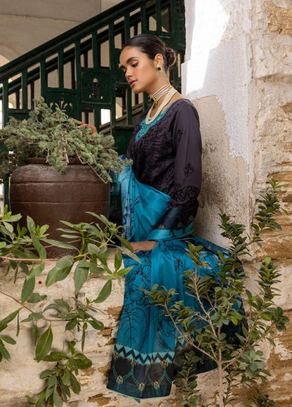 Kalyan By ZS Textiles Unstitched 3 Piece Embroidered Lawn Suit ZS23K D6 - Summer Collection Brand Mafia by Zonash