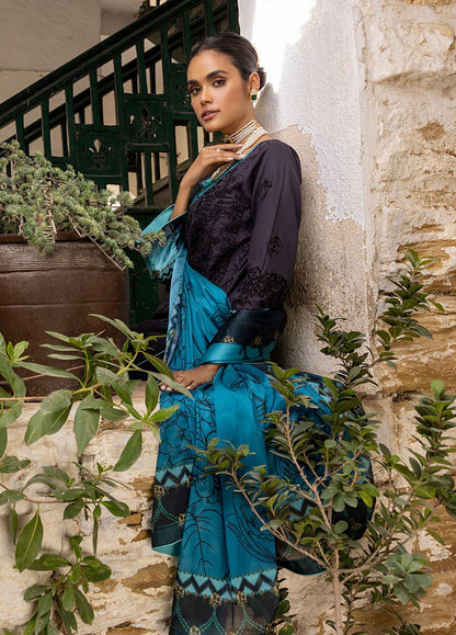 Kalyan By ZS Textiles Unstitched 3 Piece Embroidered Lawn Suit ZS23K D6 - Summer Collection Brand Mafia by Zonash