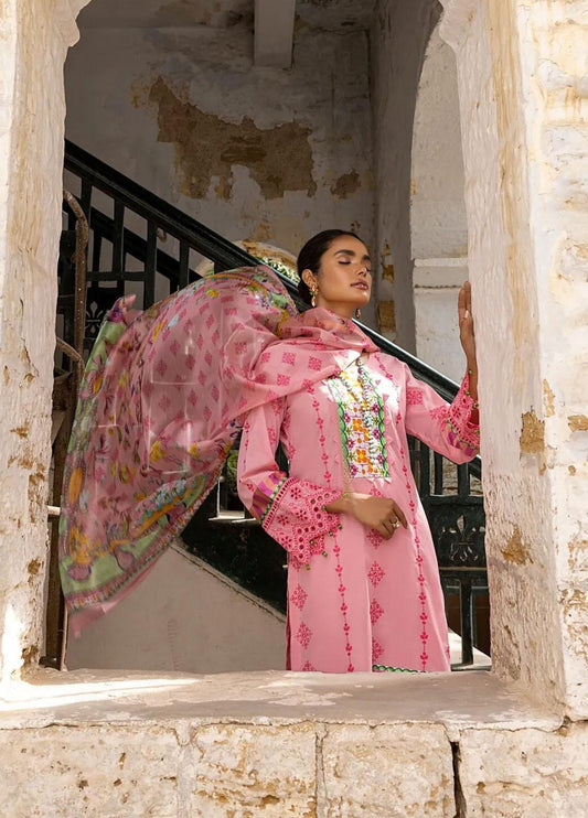 Kalyan By ZS Textiles Unstitched 3 Piece Embroidered Lawn Suit ZS23K D7 - Summer Collection Brand Mafia by Zonash