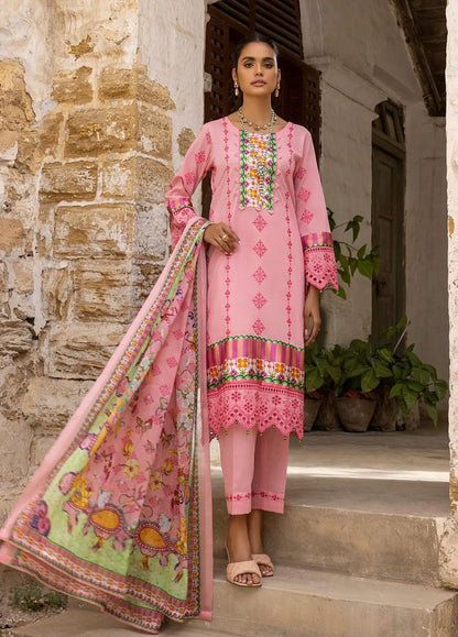 Kalyan By ZS Textiles Unstitched 3 Piece Embroidered Lawn Suit ZS23K D7 - Summer Collection Brand Mafia by Zonash