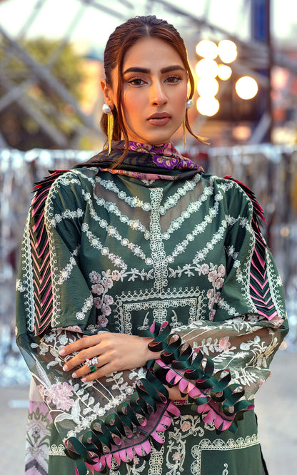 Lilibet By Asifa & Nabeel Embroidered Lawn Unstitched 3 Piece Suits (SL-08) Avery - Spring / Summer Collection Brand Mafia by Zonash