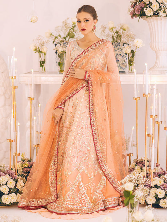 ROHEENAZ Luxury Kalidaar Unstitched 4Pc Chiffon Suit - RUNCH230101- Luxury Chiffon Collection 2023 Brand Mafia by Zonash