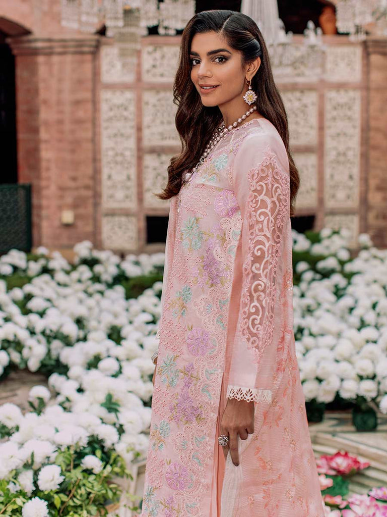 RajBari Unstitched 3 Piece Embroidered Chikankari Suit RB22 - 7A - Luxury Collection Brand Mafia by Zonash