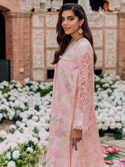 RajBari Unstitched 3 Piece Embroidered Chikankari Suit RB22 - 7A - Luxury Collection Brand Mafia by Zonash