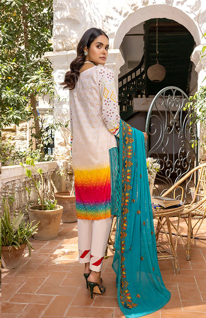 Rung By Al Zohaib Unstitched 3 Piece Embroidered Lawn Suits FE-23-07 - Festive Collection Brand Mafia by Zonash