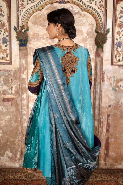 Sana Safinaz Unstitched 3 Piece Embroidered Velvet Suit 05 - Luxury Winter Collection Brand Mafia by Zonash