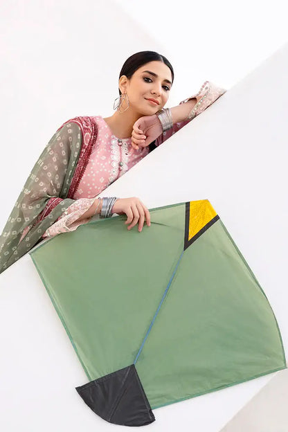 Uraan-By-Cross-Stitch-Unstitched-3-Piece-Embroidered-Lawn-Suit-CS23U-Lush-Pink-Premium-Eid-Collection