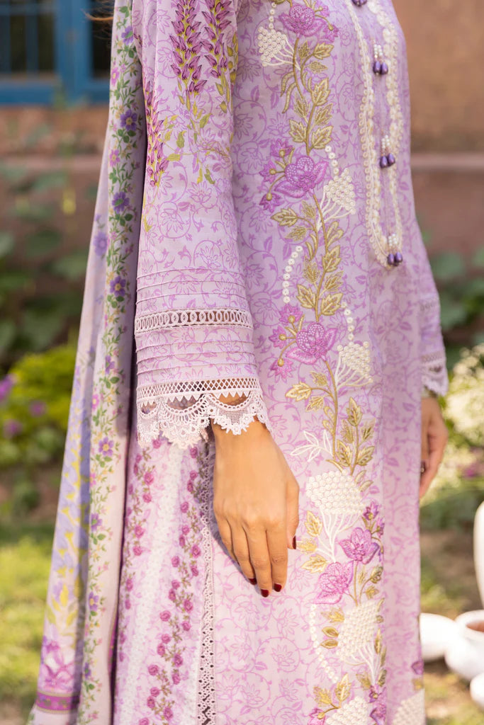 Aabyaan Embroidered Lawn Suits Unstitched 3 Piece ABY23P AP-01 Zora - Summer Collection Brand Mafia by Zonash