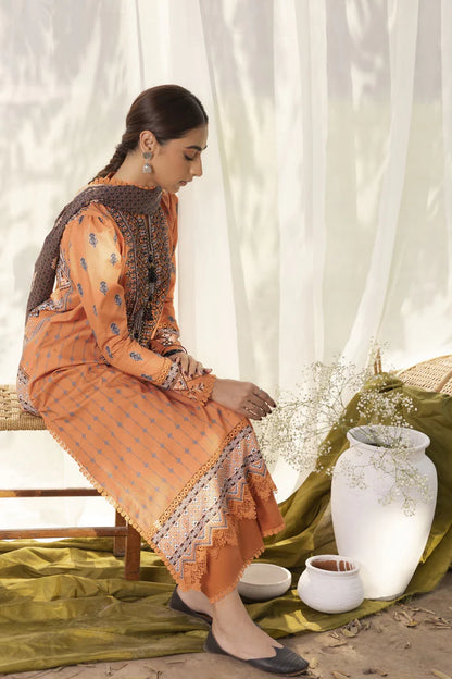 Aabyaan Embroidered Lawn Suits Unstitched 3 Piece ABY23P AP-03 Amira - Summer Collection Brand Mafia by Zonash