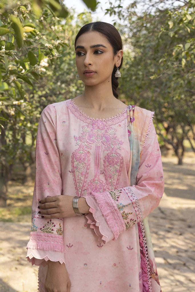 Aabyaan Embroidered Lawn Suits Unstitched 3 Piece ABY23P AP-04 Elmas - Summer Collection Brand Mafia by Zonash