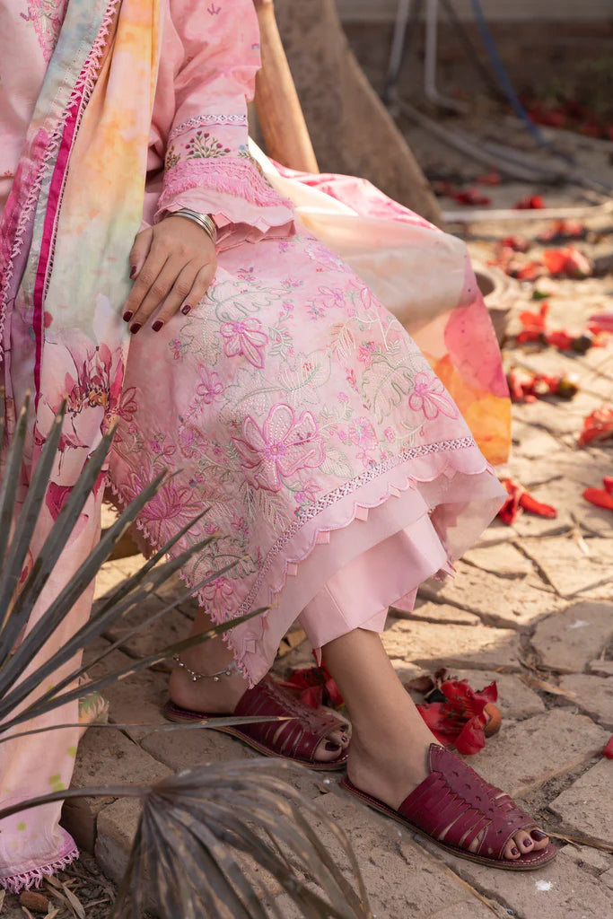 Aabyaan Embroidered Lawn Suits Unstitched 3 Piece ABY23P AP-04 Elmas - Summer Collection Brand Mafia by Zonash