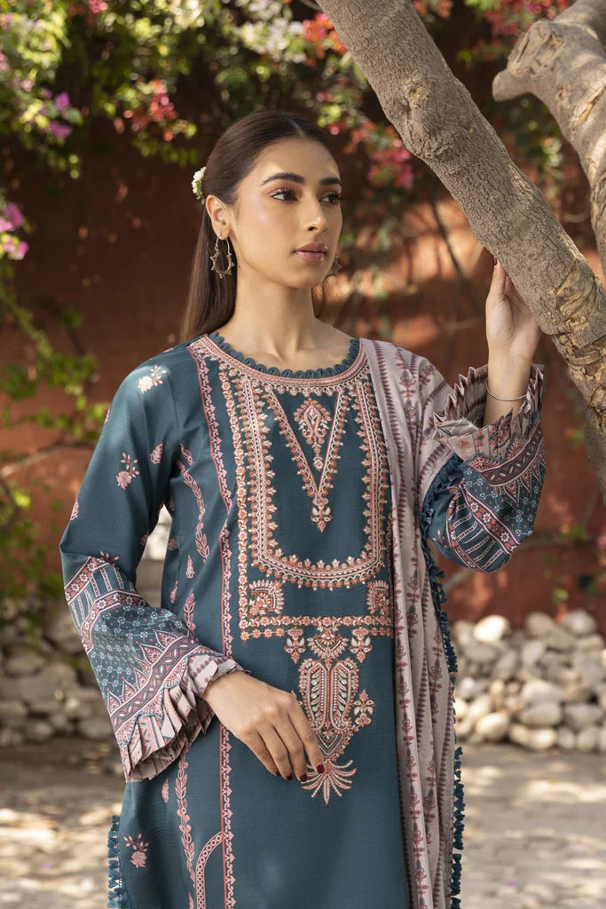 Aabyaan Embroidered Lawn Suits Unstitched 3 Piece ABY23P AP-05 Cyra - Summer Collection Brand Mafia by Zonash