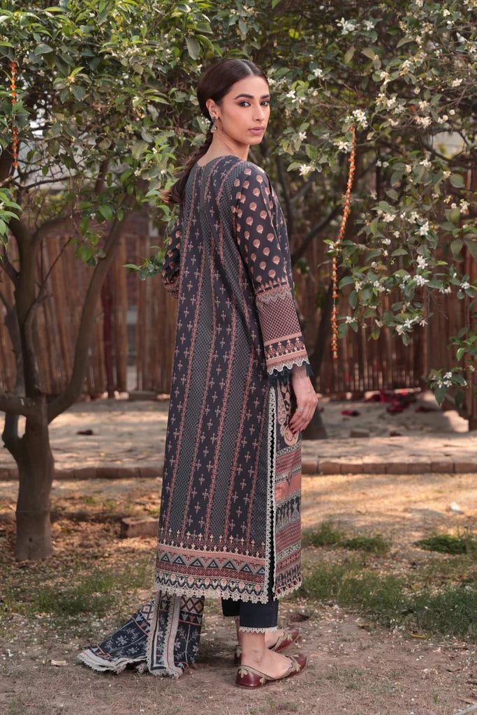 Aabyaan Embroidered Lawn Suits Unstitched 3 Piece ABY23P AP-07 Zaina - Summer Collection Brand Mafia by Zonash