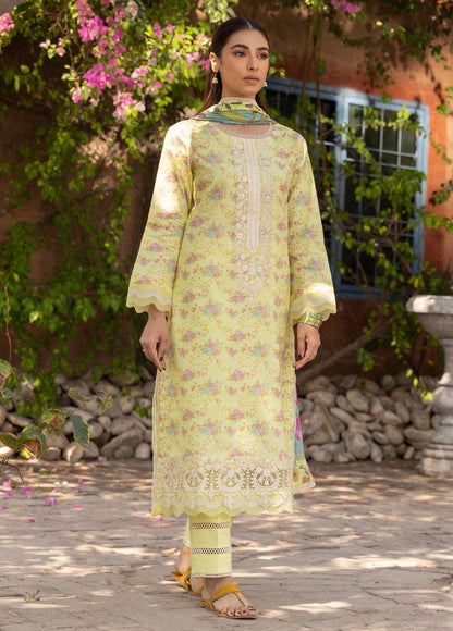 Aabyaan Embroidered Lawn Suits Unstitched 3 Piece ABY23P AP-10 Alyara - Summer Collection Brand Mafia by Zonash